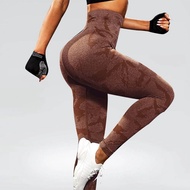 Women Yoga Fitness Sport High Waist Butt Lift Curves Workout Tights Elastic Gym Training Pants Seaml