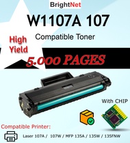 Compatible Cartridge Toner W1107A/XL HP107A Cartridge for HP Laserjet 107A 107W Laser MFP 135A 135W