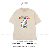 (Children's shirt available) Funny letter shirt, funny letter printed shirt NOW STRESS MAI, funny sa