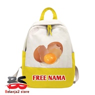 CHILDREN'S BAG CHILDREN'S BACKPACK EGG EGG SCHOOL BAG FREE NAME