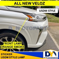 Dyn318- ALL NEW VELOZ, SIDE Marker LAMP Sticker, Sticker SIDE Marker Orange Lampu Depan ALL NEW VELO