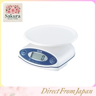 Tanita Cooking Scale Kitchen Scale Cooking Waterproof Made in Japan Digital 2kg 1g Unit White KW-001
