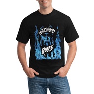 Hulk Hogan Hollywood Rules 1 All Cotton Breathable Fashion Custom Round Neck Shirt