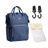 Sunveno Multifunction Diaper Bag Large Capacity Mommy Backpack Waterproof Travel Nappy Bag Quilted F
