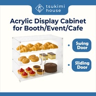 Acrylic Food Display Cabinet | Rak Makanan Booth, Bazaar & Pasar Malam | Pastry Cookies Cakes Kuih