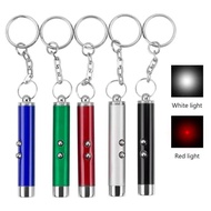 Gantungan Kunci Red Laser Pointer Tunjuk Senter Lampu Mini 2in1 2 in 1 Red Dot Mainan Anak Kucing An