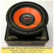 Speaker Subwoofer 12 Inch Ads Asw1200 Nitrous Nos 12Inch Ads Nitrous