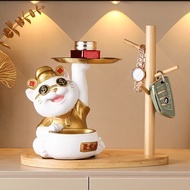 风水招财猫 聚宝盆摆件 送礼好物 Lucky Fortune Cat Ornament for Housewarming Store Opening Office Decoration Giftset