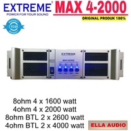 Power Extreme MAX 4.2000 4 Channel Power Amplifier Extreme MAX 4-2000
