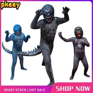 เด็ก Godzilla VS คิงคองชุดคอสเพลย์ชุดสำหรับการ์ตูนเด็กผู้ชายสัตว์ชุดเครื่องแต่งกายฮัลโลวีพรรค Jumpsuits