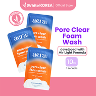 Aera by iWhite Korea Pore Clear Foam Wash Sachet 10ml - (Bundle of 3)