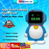 PDM Doraemon Silicone Charger Stand for Apple Smart Watch Charging Dock Charging Holder 38mm/40mm/41