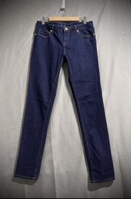 Sport b jeans 金釦標牌低腰小直筒牛仔褲 窄管丹寧褲 w26 agnes b