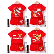 Boys/girls suit with August 17/difference motifs 2-9 years