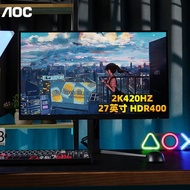 AOC Monitor 27-Inch 2k Screen 420HZ Gaming Game Q27G4K Computer Monitor Screen Rotating Lift