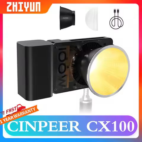 ZHIYUN CINEPEER CX100 100W 2700K-6500K LED Video Light with Built-in 4500mAh Battery for Filmmaking 