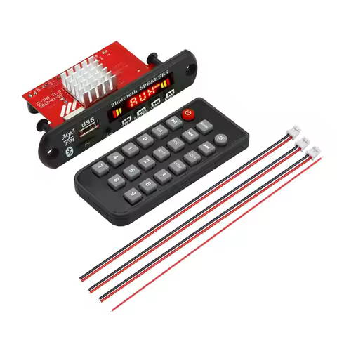 2*60W Amplifier MP3 Decoder Board DC 8V-24V 120W MP3 Player Bluetooth V5.0 USB Module FM AUX Radio R