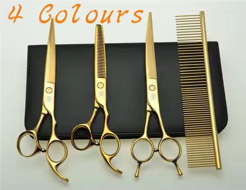 7.0'' 19cm Brand Purple Dragon 683GA# Pets Hairdressing Scissors Dogs Cats Cutting Scissors Thinning