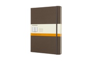 Moleskine สมุดบันทึก สมุดโน๊ต  ปกแข็ง สีน้ำตาล ขนาดใหญ่พิเศษ 17x25 ซม Classic Notebook Earth Brown XLarge hard cover 17x25 cm