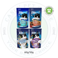 Purina Felix Cat Treats/Cat Snacks(Play Tubes/Party Mix) - 50g/60g