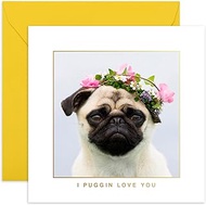 Central 23 - Cute Anniversary Card - 'I Puggin Love You' - Ideal Birthday Cards for Wife - Mens Birt