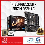 GIGABYTE B560M DS3H AC B560 LGA1200 MOTHERBOARD + Intel 10TH / 11TH GEN CORE I3 / I5 / I7 / I9 CPU C