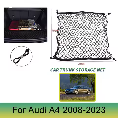 Car Trunk Net for Audi A4 B8 B9 8K 8W S-line 2009 2008-2023 2022 2021 2020 Nylon Cargo Mesh Net Lugg