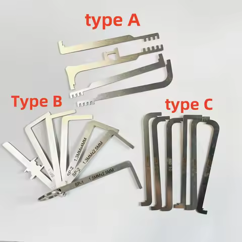 Locksmith Tool 6/7 Pieces / Kit Replacement Turning Tool / Double Head Tension Wrench Tool