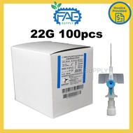 Hospitech IV Cannula Plus With Injection Valve & Radiopaque Catheter 14G 16G 18G 20G 22G 24G 100pcs/