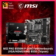 MSI MOTHERBOARD PRO B550M-P GEN 3 AMD B550 CHIPSET MOTHERBOARD (M-ATX) 3YRS WARRANTY