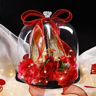 Box Set with Lock Wedding Set High-end Groomsmen Props Wedding Box Shoe Box Wedding Shoes Crystal Bo