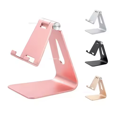 Phone Holder Stand for IPhone 12 Xiaomi Mi 9 Metal Phone Holder Foldable Mobile Phone Stand Desk for