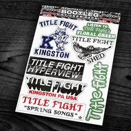 TITLE FIGHT  - Sticker Pack Band: TITLE FIGHT  (BOOTLEG)