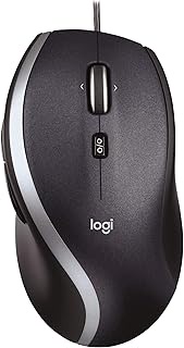 Logitech M500 Corded Mouse – Wired USB Mouse for Computers and Laptops, with Hyper-Fast Scrolling, D