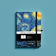 A5 Van Gogh Dotted Journal Hardcover Bujo Starry Night 160gsm Ultra Thick Dot Grid Notebook