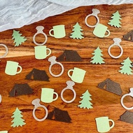 100PCS Paper Camp Bach Confetti - Glamping Weekend Table Scatter for Camp Bachelorette Party Table D