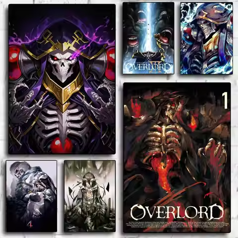 Anime Overlord Poster Wall Art Home Decor Room Decor Digital Painting Living Room Restaurant Kitchen
