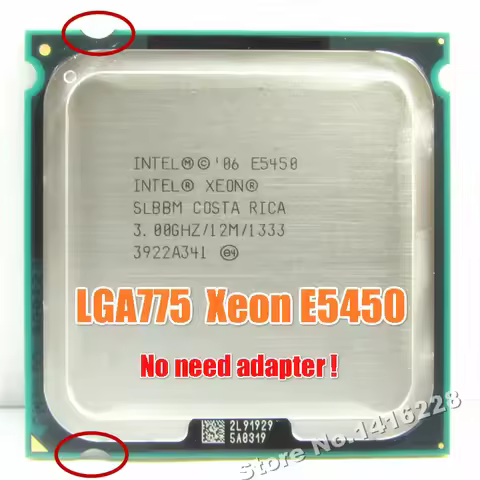 Intel Xeon E5450 3.0GHz processor works on lga 775 mainboard
