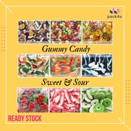 Gummy Halal Snacks Jellies Candy Soft Gummy Gula Jelly Sour gummy Manis Candy viral Soft Sweet Sour 