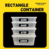 50 Sets A500/A650/A750/A1000 Rectangle Container with Lid