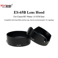 NIYI Lens Hood ES-65B For Canon RF 50mm F1.8 STM Mirrorless Camera For Canon R50 R6 R5 R8 R10 R7 Len