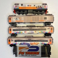 MESIN [ WITHOUT MACHINE ] INDONESIAN TRAIN TOY CC206 KAI 77TH ANNIVERSARY TRAIN SET Handmade by PSTR
