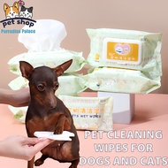 80Pcs Pet Multipurpose Grooming Wipes Wet Tissue for Dogs&Cats Non-Alcoholic