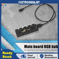 Anifcas 10 RGB Synchronization HUB Splitter Extension Cable for Motherboard RGB Fan