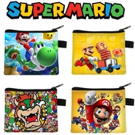 Super Mario Wallet Popular Anime Zipper Wallet Cartoon Children's Wallet Coin Paper Currency Storage