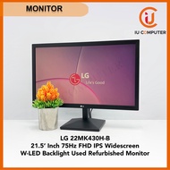 LG 22MK430H-B 21.5 INCH 75HZ FHD IPS W-LED BACKLIGHT WIDESCREEN USED REFURBISHED MONITOR