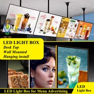 LED Lightbox Menu Board Poster Print untuk Papan Tanda Iklan Kafe/Restoran Hotel menu board poster p