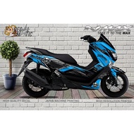 decal stiker full body yamaha motor yamaha nmax old grafis biru