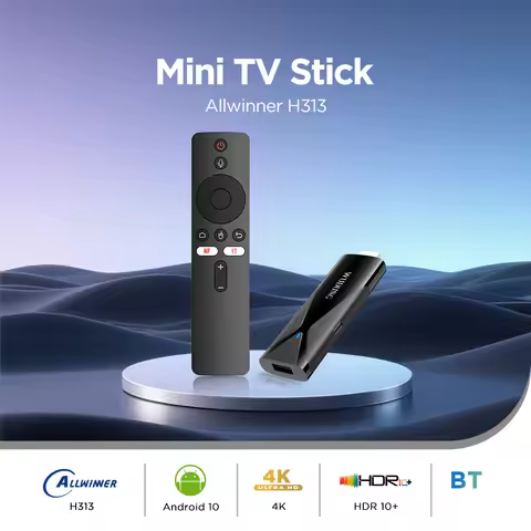 Android 10 TV Box WUDUNG WD08PRO TV Stick Allwinner H313 2GB16GB 2.4G WIFI 4K TV Dongle Set Top Box 
