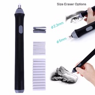 Refillable Electric Eraser School Pencil Eraser Stationery Use Battery Electronic Eraser